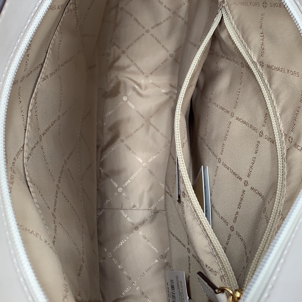MICHAEL KORS BROOKE LARGE HOBO SHLDR LEATHER LIGHT CREAM COLOR - Picture 11 of 16